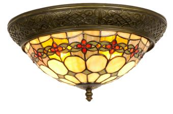 Tiffany plafondlamp Cherry Rand