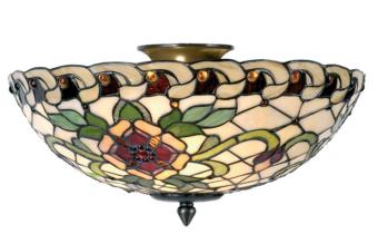 Tiffany plafondlamp Montana Loose