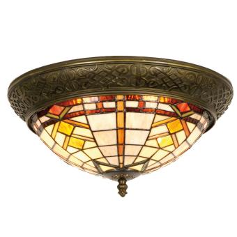 Tiffany plafondlamp Wyber Rand