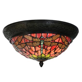 Tiffany plafondlamp Dragonfly Rand