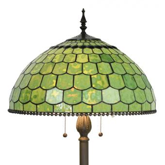 Tiffany Vloerlamp 6042 Ø 51x165 cm Groen Glas