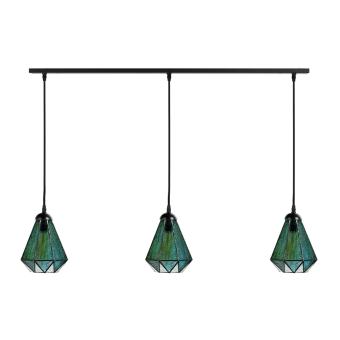 3 x Tiffany Arata Green aan plafondbalk