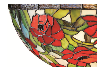 Tiffany plafondlamp Rosas 40 - 96