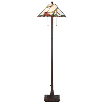 Tiffany Vloerlamp Exotic Maple