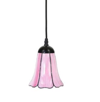 Tiffany Hanglamp aan snoer Liseron Pink