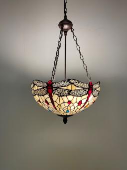 Tiffany hanglamp Ø 40cm Dragonfly Beige 8842