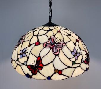 Tiffany hanglamp Ø 50cm Papillon -98 3 fittingen