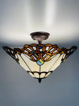 Tiffany plafondlamp 50cm Elba - Flow