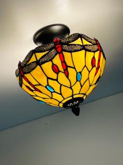 Tiffany plafondlamp Dragonfly 1034-  2596