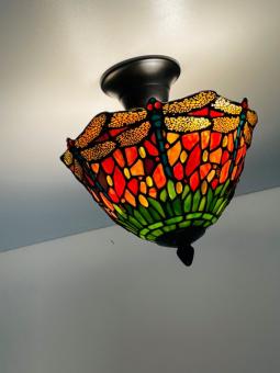 Tiffany plafondlamp Dragonfly  2596-8827