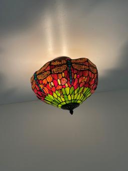 Tiffany plafondlamp Dragonfly 40 Flow - 9201