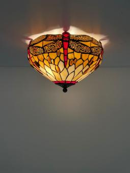 Tiffany plafondlamp Libelle 40  80