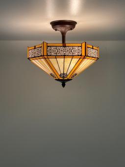 Tiffany plafondlamp Luxembourg 40 Flow 