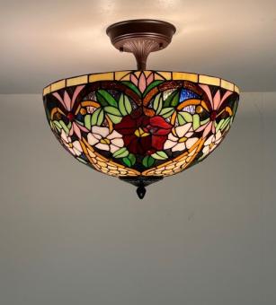 Tiffany plafondlamp Madeira 40/ Flow 