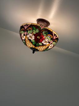 Tiffany plafondlamp Madeira 40/ Flow 