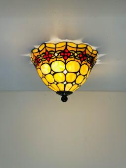 Tiffany Plafondlamp Ø25cm Cherry - 80