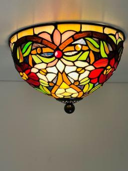 Tiffany Plafondlamp Ø25cm Madeira - 80