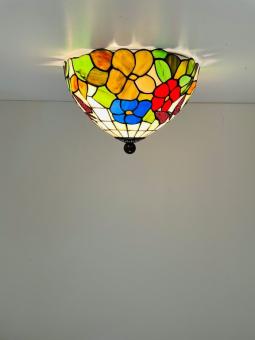 Tiffany Plafondlamp Ø25cm Papilio - 80