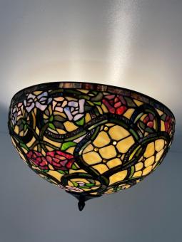 Tiffany plafondlamp Ø50cm Floreale Flow