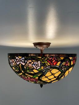 Tiffany plafondlamp Ø50cm Floreale Flow