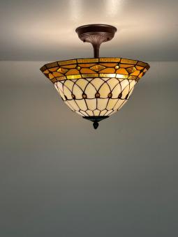 Tiffany plafondlamp Switserland 40 Flow 