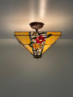 Tiffany plafondlamp Valencia 40 Flow