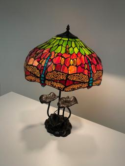 Tiffany tafellamp Dragonfly  P19 - 9201  tiffanylamp