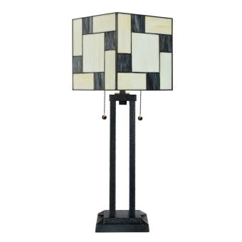 Tiffany Tafellamp Mondriaan met Architect Voet