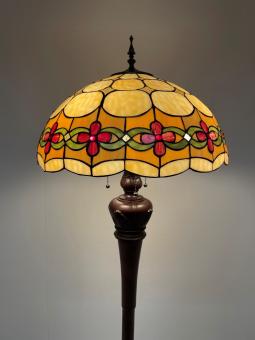 Tiffany vloerlamp Cherry 50 De Luxe