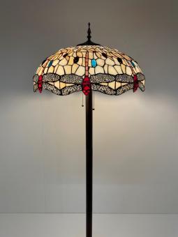 Tiffany vloerlamp Dragonfly 55 - Straigt