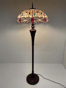 Tiffany vloerlamp Dragonfly 55cm De Luxe