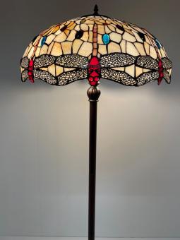 Tiffany vloerlamp Dragonfly 55cm - F2