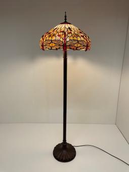 Tiffany vloerlamp Libelle 50 Straight