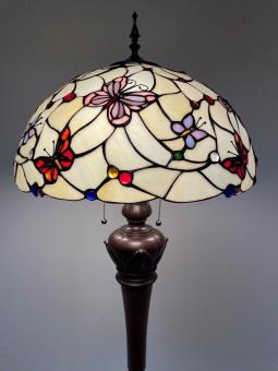 Tiffany vloerlamp Papillon 50 Deluxe