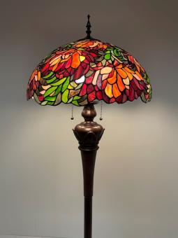 Tiffany vloerlamp Peony 50 De Luxe