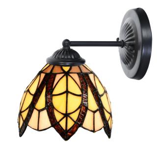 Tiffany wandlamp zwart met Flow Souplesse Small