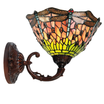 Wandlamp kap Ø tiffany 25cm Dragonfly tiffanylamp