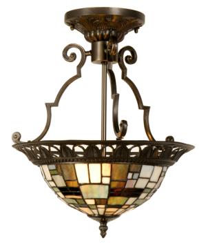 Tiffany plafondlamp  Georgia Rustique