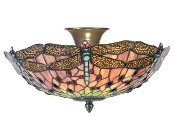 Tiffany plafondlamp Dragonfly Loose