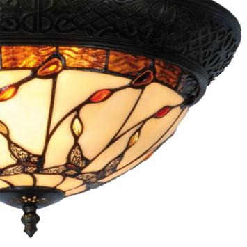 Tiffany plafondlamp Butterfly Rand