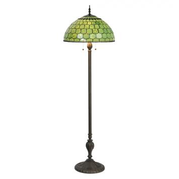 Tiffany Vloerlamp 6042 Ø 51x165 cm Groen Glas