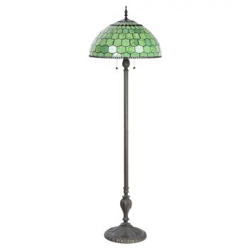 Tiffany Vloerlamp 6042 Ø 51x165 cm Groen Glas