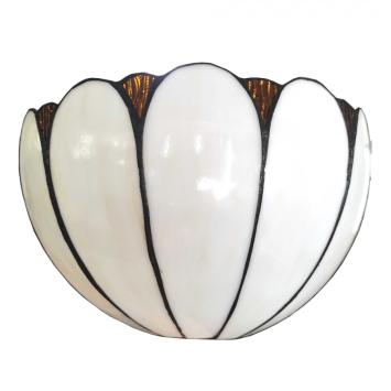 Wandlamp Tiffany 6145 - 31x15x21 cm Beige Glas