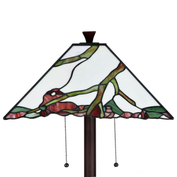 Tiffany Vloerlamp Exotic Maple