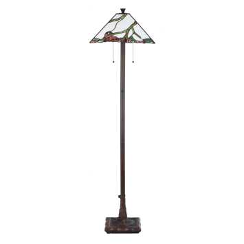 Tiffany Vloerlamp Exotic Maple