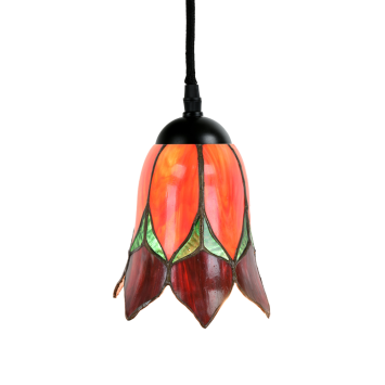 Tiffany Hanglamp Lovely Flower Red