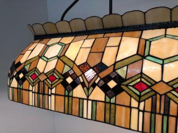 Tiffany biljartlamp leestafellamp Geo