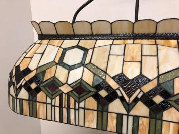 Tiffany biljartlamp leestafellamp Geo