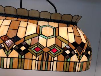 Tiffany biljartlamp leestafellamp Geo