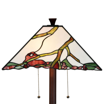 Tiffany Vloerlamp Exotic Maple